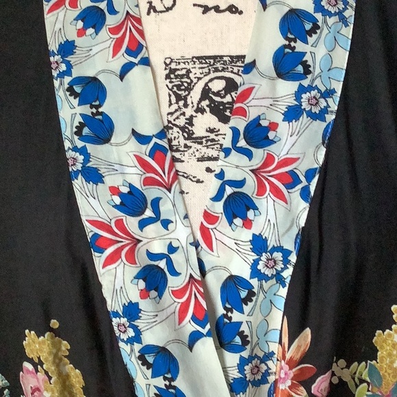 JOHNNY WAS jacket or kimono   beautiful pattern mixing - Picture 2 of 9